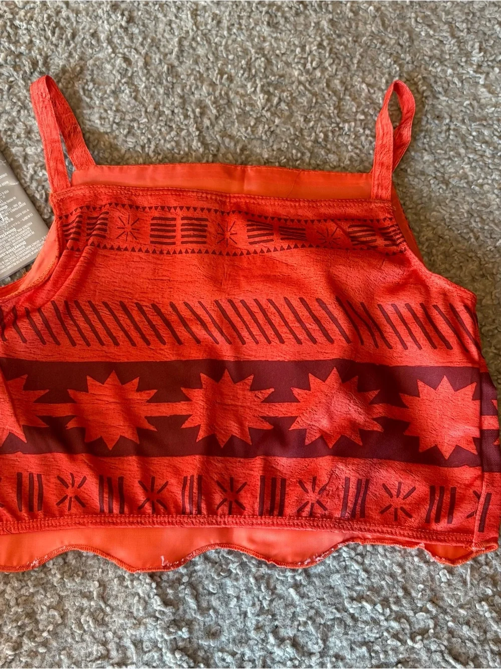Disney Store Moana 2 Piece Skirt Dress Costume NEW Sz 7/8 Halloween Land Cruise